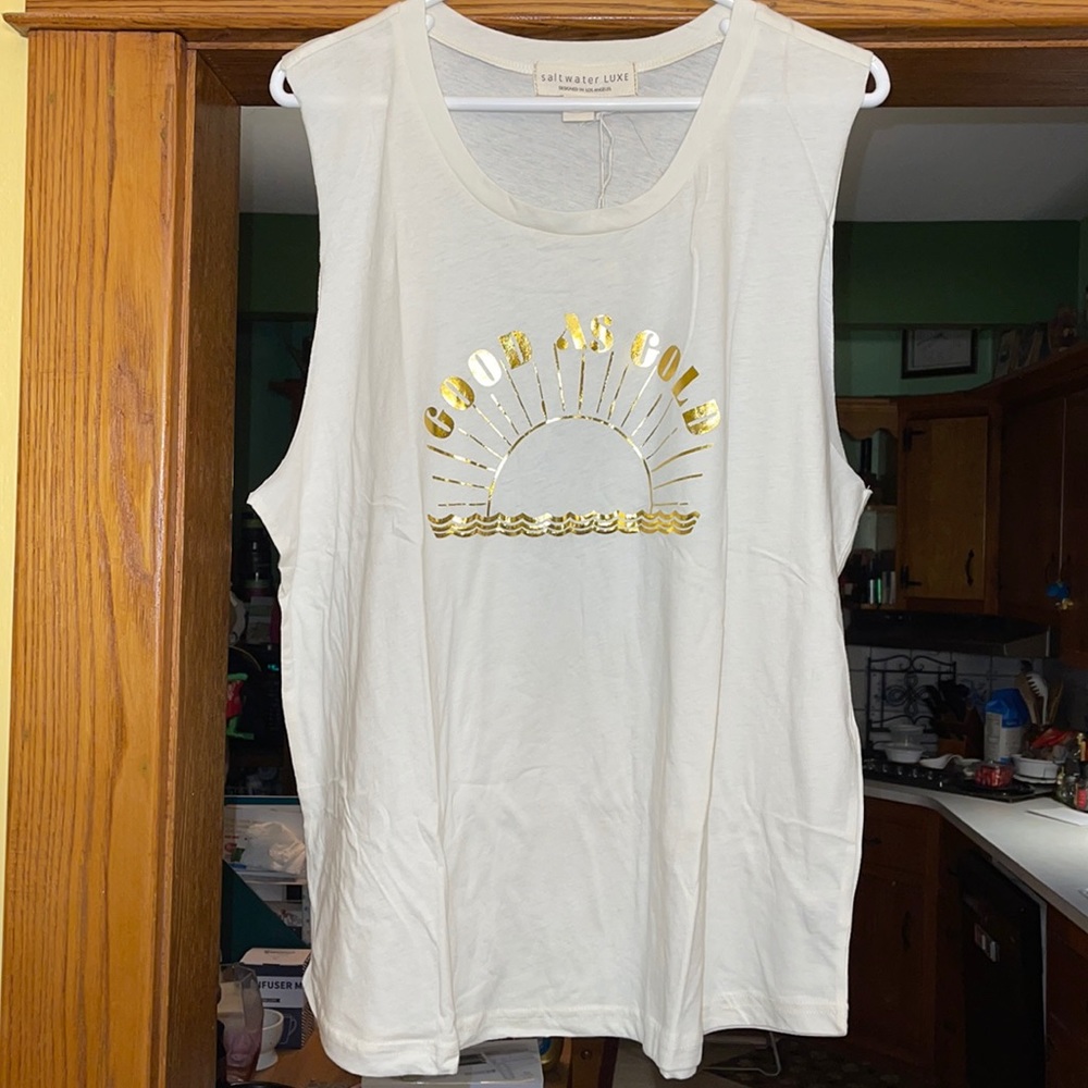 Saltwater LUXE “Good As Gold” Muscle Tee